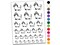 Dorky Dachshund Wiener Dog Smile Temporary Tattoo Water Resistant Fake Body Art Set Collection